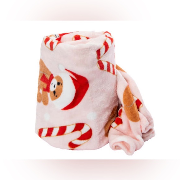 Other - Blanket with Gingerbread and Candy Cane design